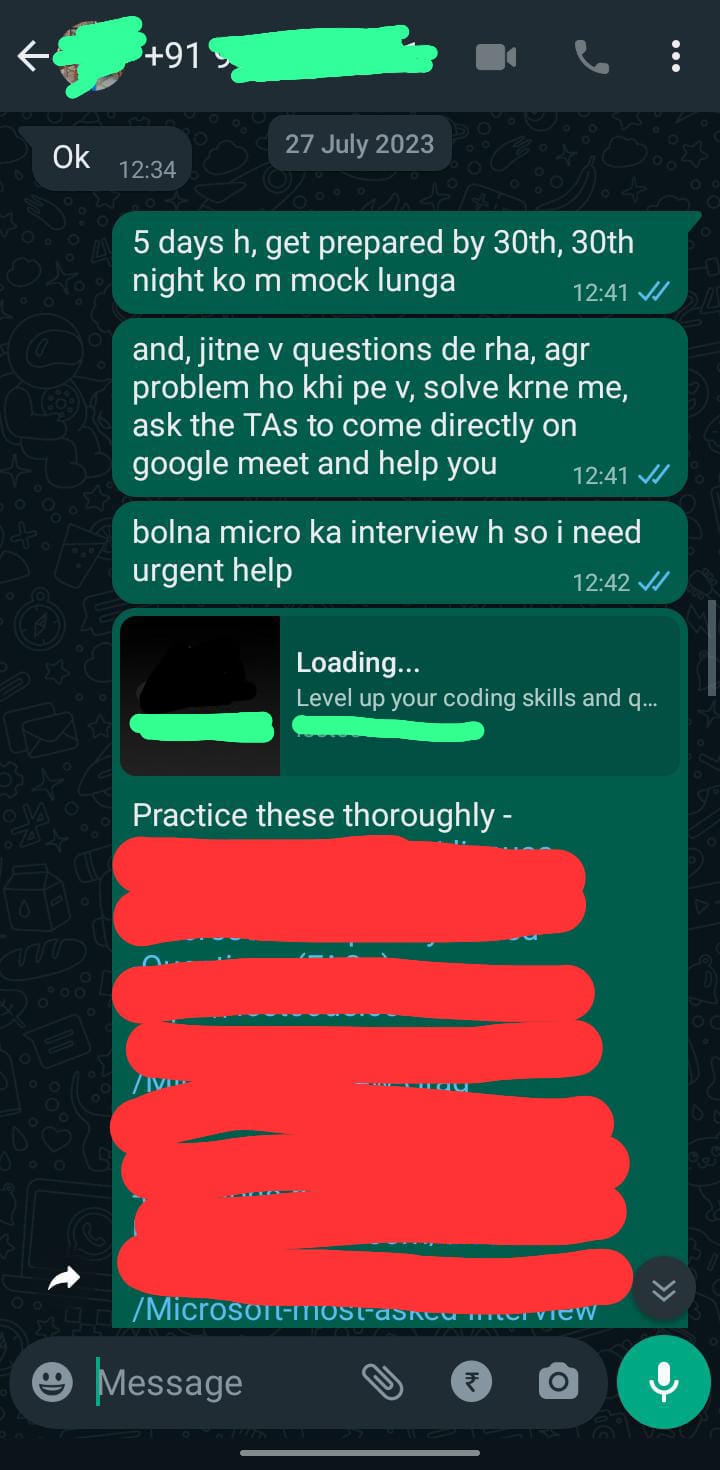 Microsoft interview plan: exact questions, timeline and mocks