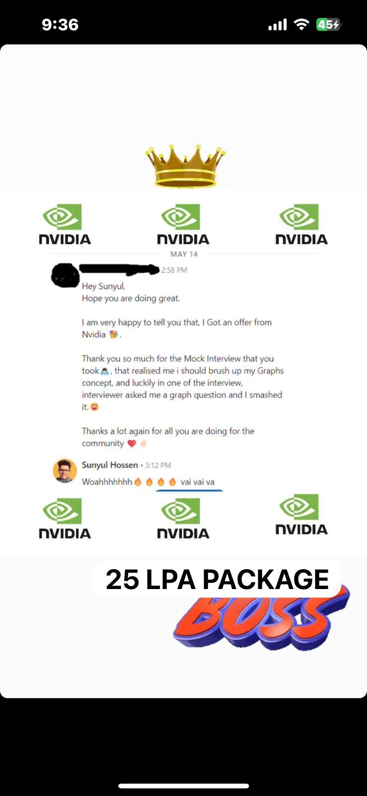 NVIDIA — ₹25 LPA