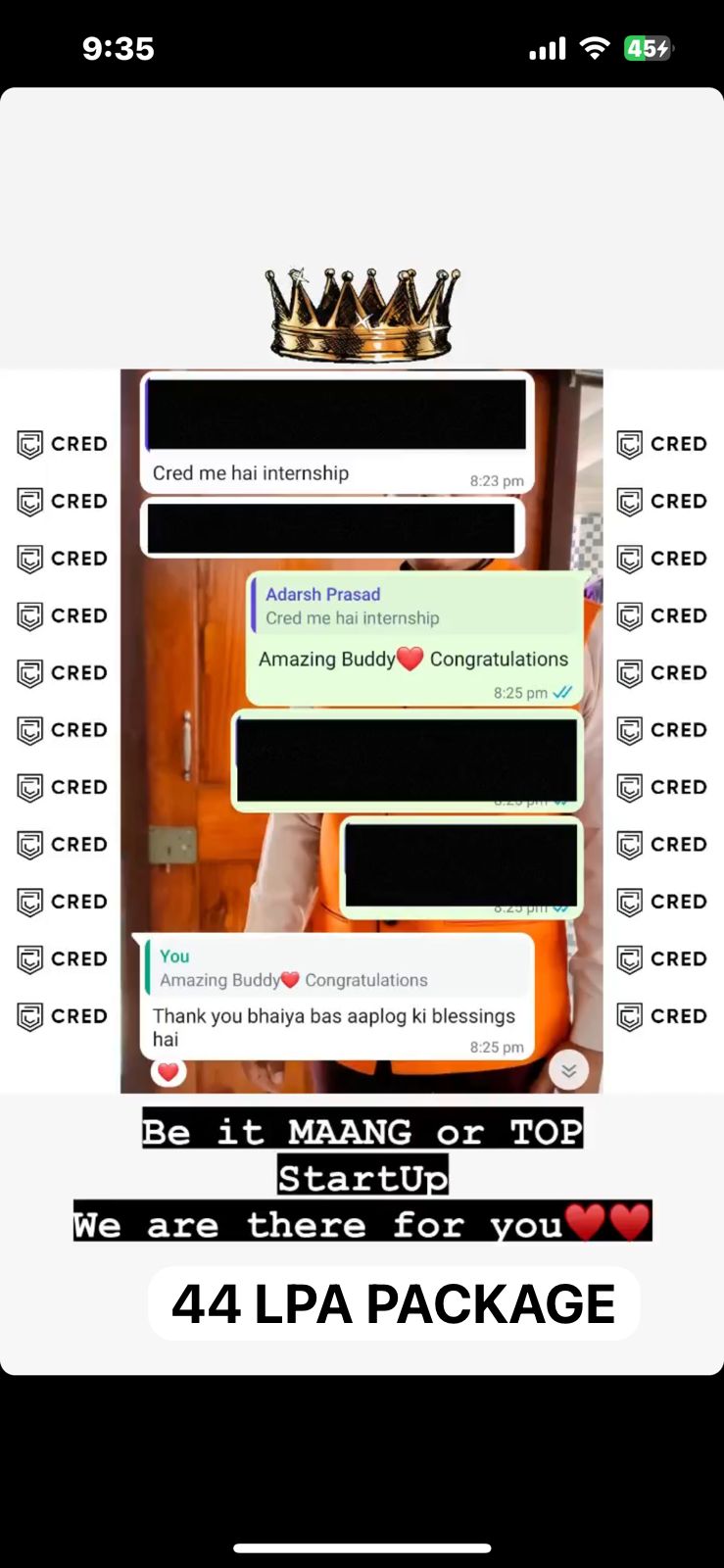 CRED — ₹44 LPA