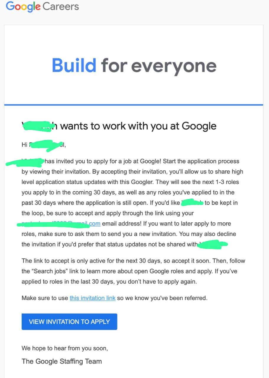 Google referral