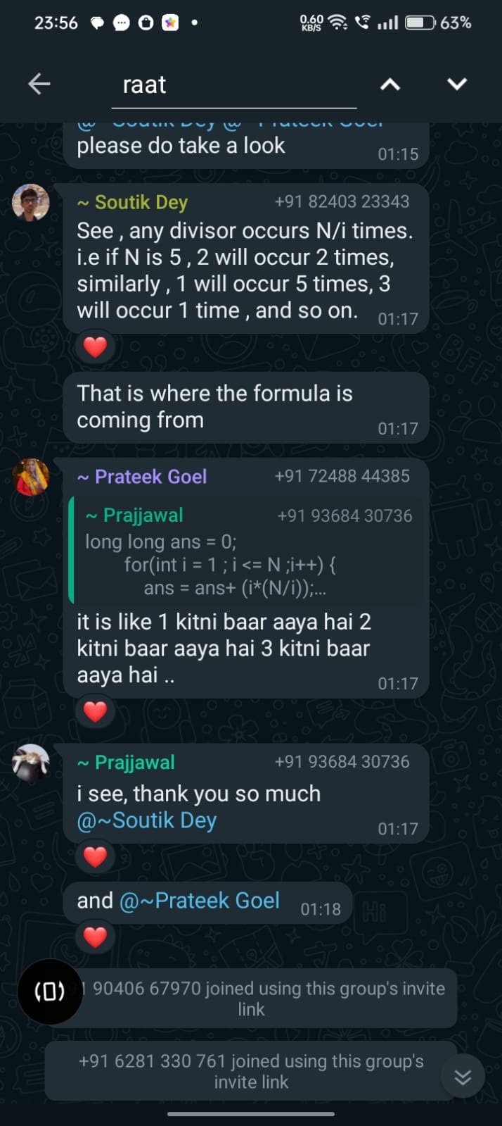Prateek Goel and Soutik Dey solving student doubts