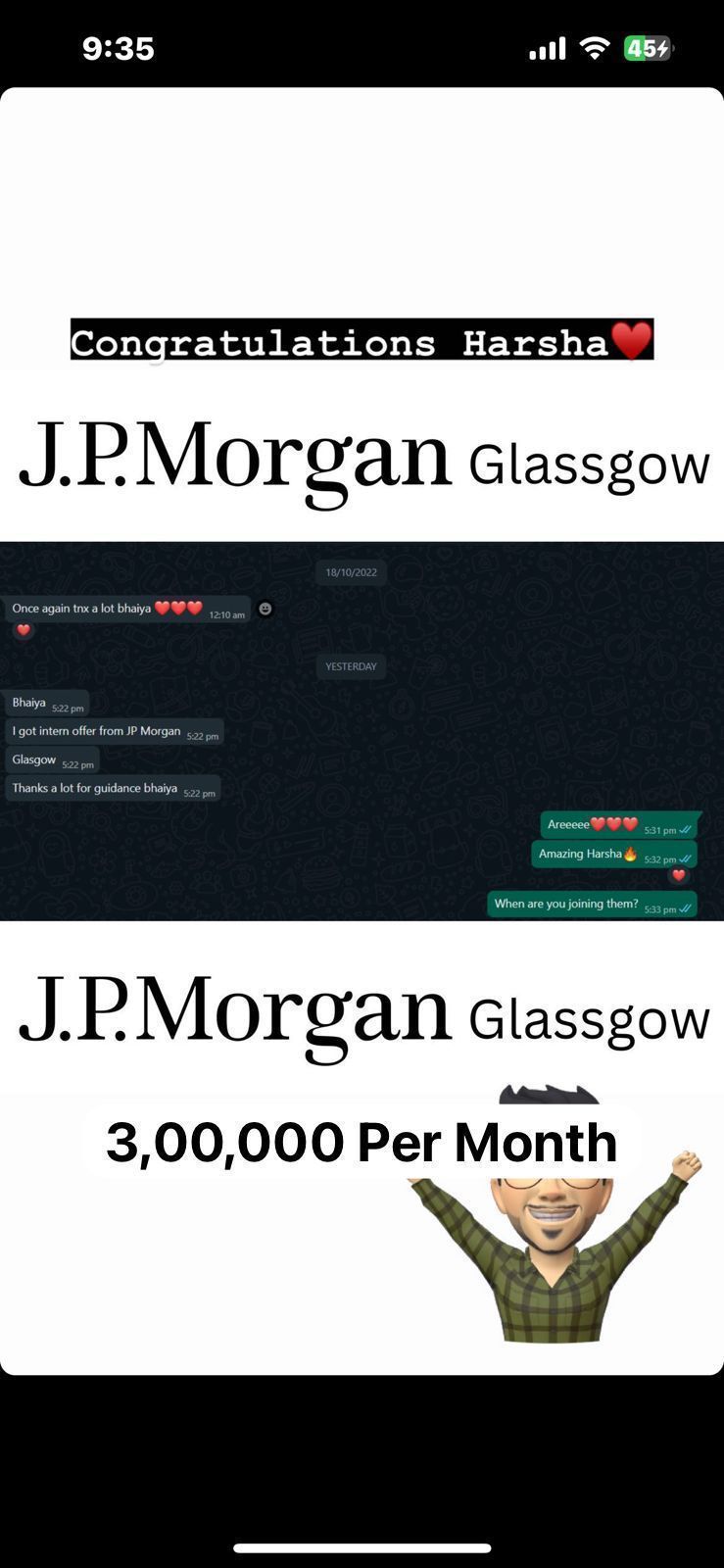 JPMorgan Chase Scotland — ₹3 Lakh/month stipend