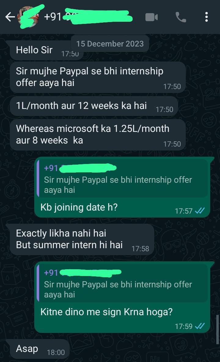 Microsoft — ₹1.25 Lakh/month and PayPal — ₹1 Lakh/month