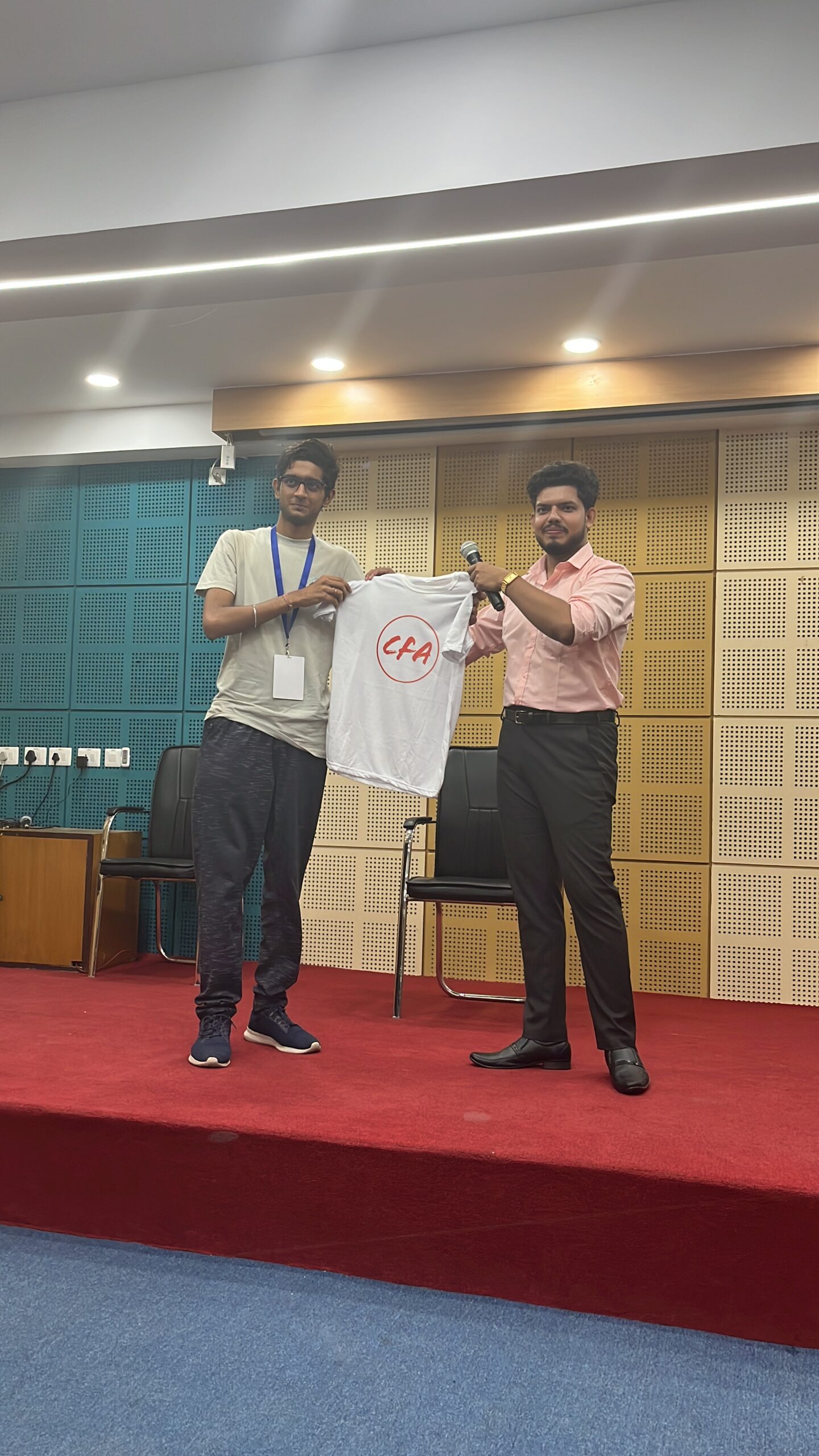 Student reward moment at Netaji Subhash Engineering College