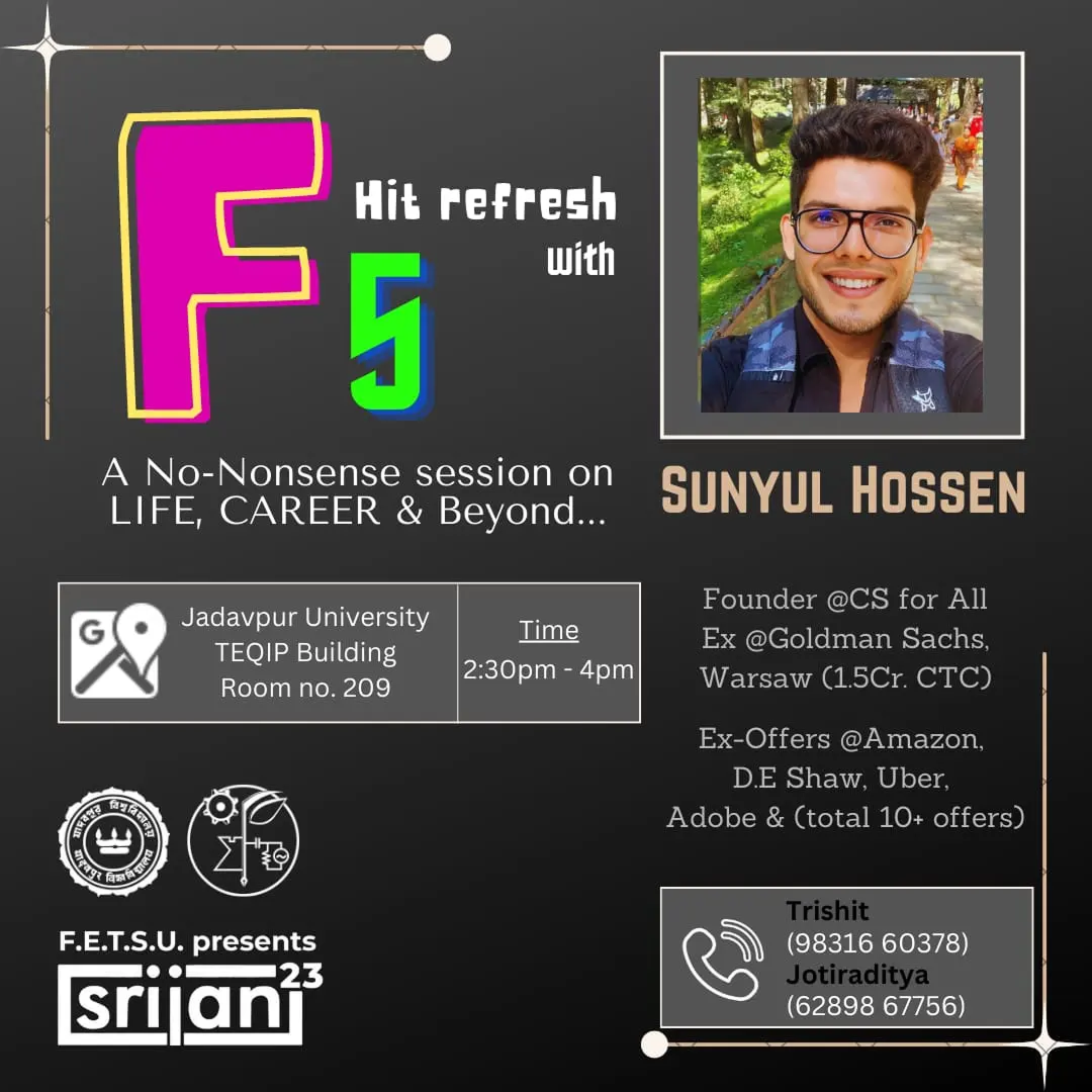 Guest speaker at Jadavpur University