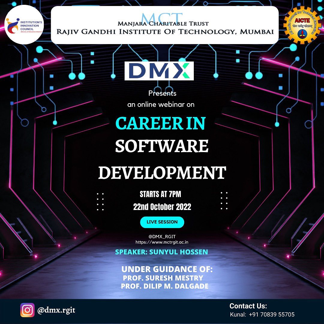 Guest speaker at Rajiv Gandhi Institute of Technology