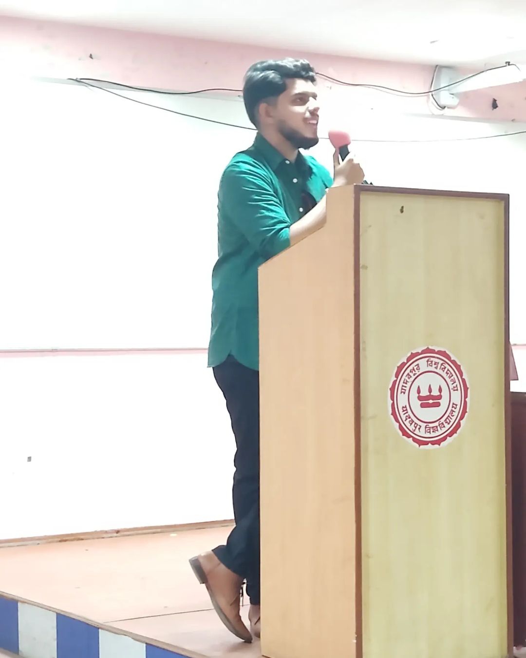 Speaking at Jadavpur University