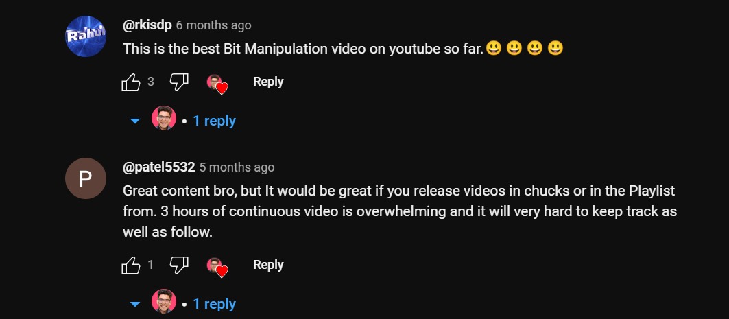 YouTube comments on teaching quality — set 3