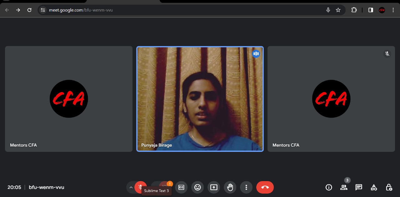 1:1 Super Mentor session — example 1