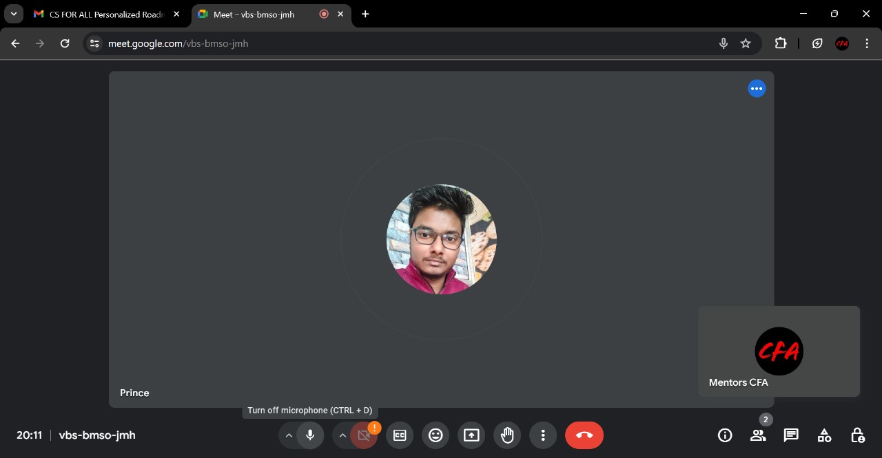 1:1 Super Mentor session — example 4