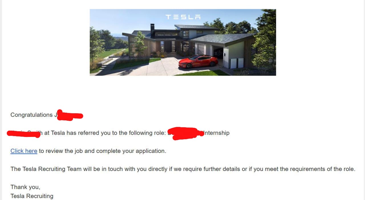 Tesla referral