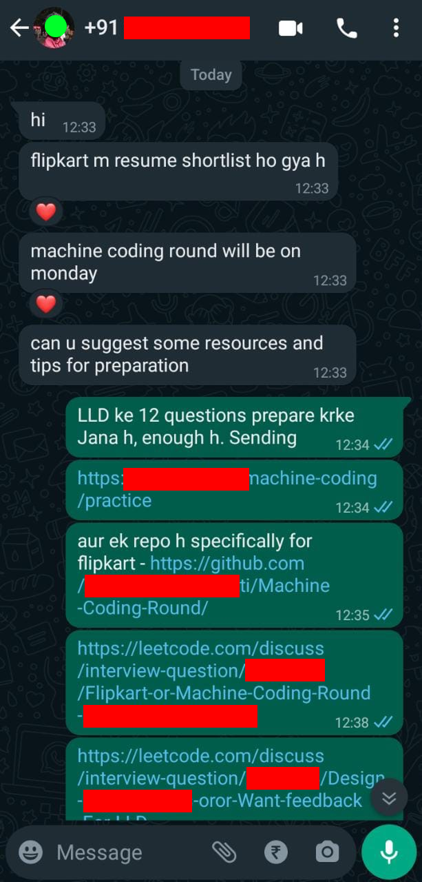 Flipkart SDE II interview preparation